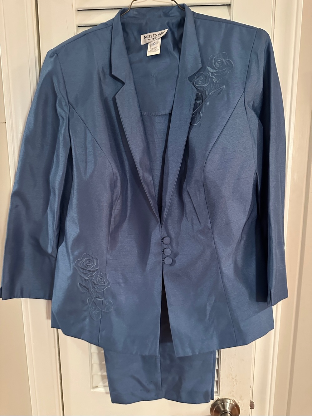 Navy Blue Women's 3 Piece Dress Jacket